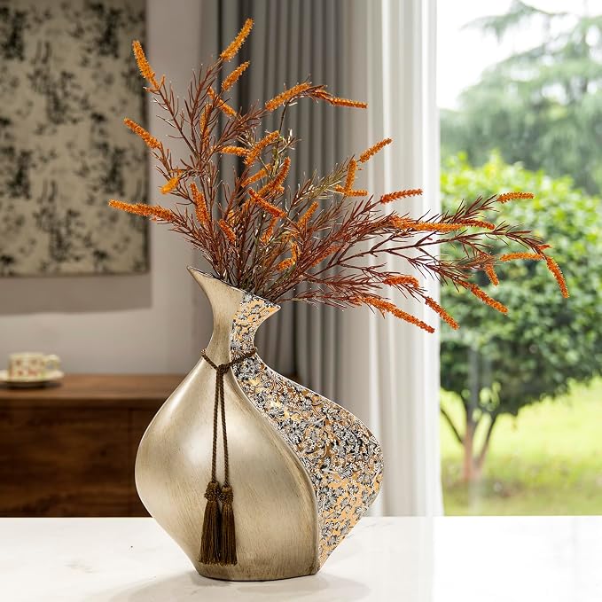 GREY SILVER SCULPTURAL CERAMIC VASE